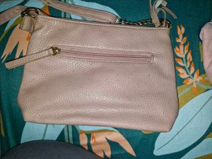 Cute Sling Bag In Peach Colour With Good Space