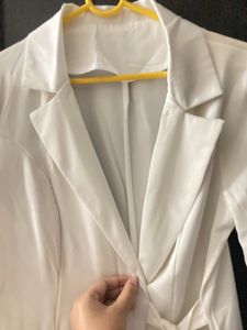 elegant white blazer