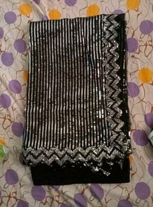Sequence Work Saree In Bollywood Style