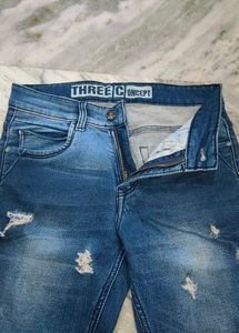 LINARIA Fashionable Men Blue Rough Jeans