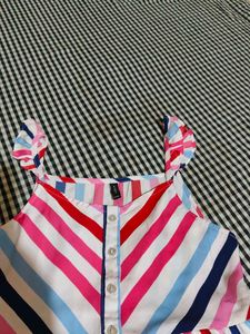 Striped Girls&#39; Dress