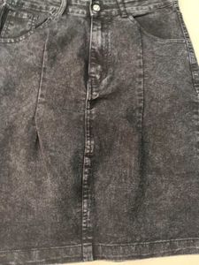 KOTTY Acid Wash Denim Skirt, 34 Size