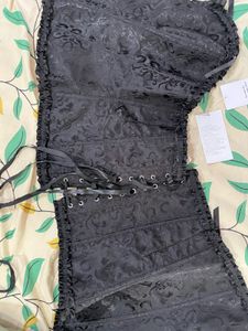 Black Baroque Corset Top