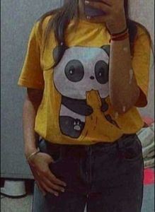 unisex tshirt✨Cute Panda Graphic Tee 💥