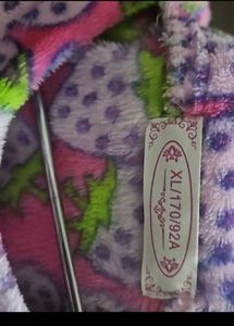 Cute Strawberry Print Velvet Pajama Set