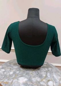 Green Readymade Saree Blouse