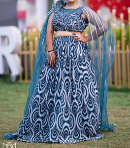Elegant Blue Saree Blouse