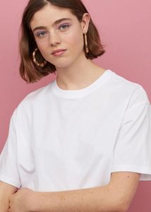 H&M White Oversized Tee - Size S