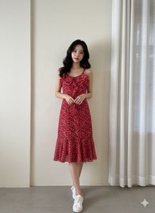 Red Floral Dress