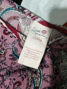 381212 Paisley Print Tie-Front Tank Top