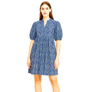 Hand Block Printed Midi Dress