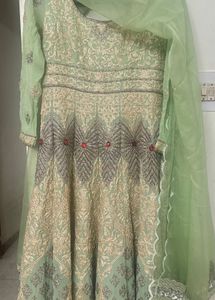 Elegant Mint &amp; Gold Pakistani/Indian Outfit