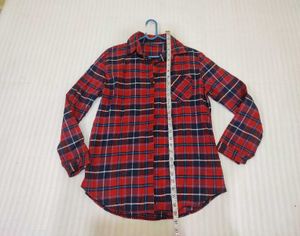 Red Plaid Flannel Shirt