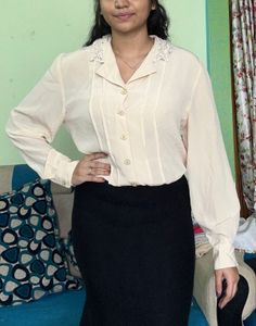Peach coloured Korean Top