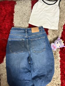 H&amp;M korean fit baggy jeans