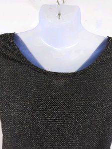 Sparkly Black Long Sleeve Top