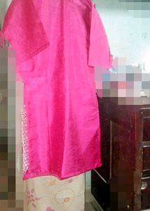 Pink Patterned Kurti