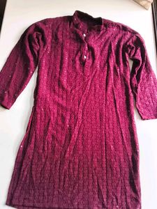 Maroon Kurta