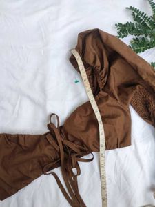 Shein Sexy Brown Top