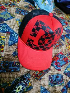 DC Red &amp; Black Cap