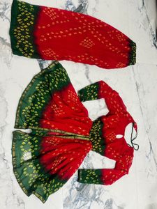 Bandhni Print Kurti Set