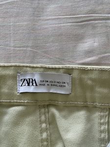 Zara Hem Cut Denim Pants