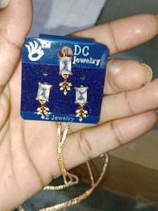 Chain With Pandent and Earings