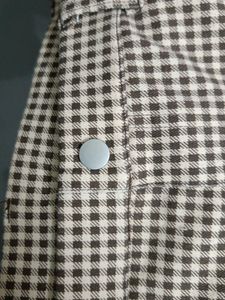 Stretchy Cotton Checked Pants(Jogger)