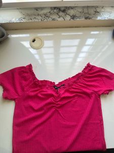 Pink Crop Top