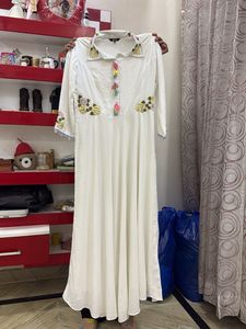 Elegant White Ethnic Gown