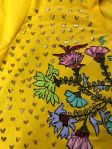 Hand Painted Floral Graphic Tee
