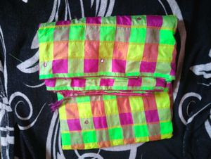 New Vibrant Checkered Saree