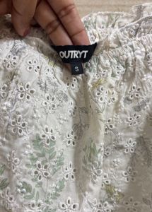 White Eyelet Blouse