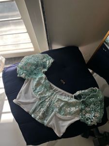 Lace Corset Crop Top