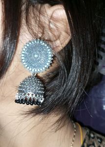 Silver Jhumka 🤍