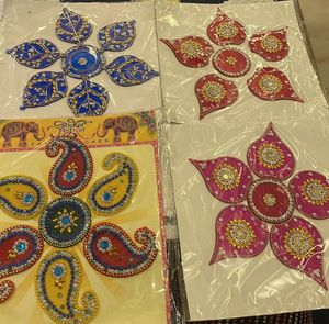 Diwali Decoration Sticker Rangoli