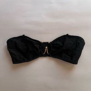 Black Bandeau Bikini Top