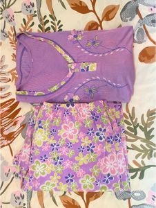 Lilac Colour Night Suit For Women😍 Must Grab It💕