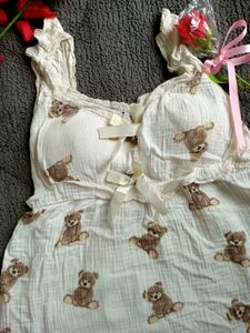 Sale!!!!!!! Teddy Bear Print Sleevless Top