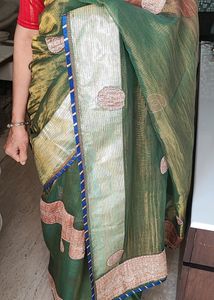 A Beautiful Tissue Saree
