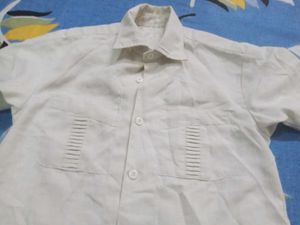 Man Safari Suit Creami Colour