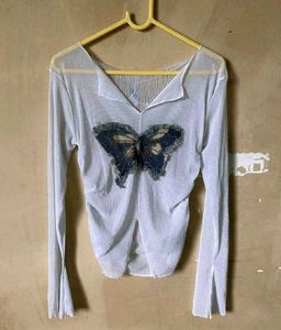 Butterfly Shirt Style Top