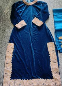 Velvet Kurta Set