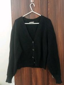 MANGO BUTTON DOWN SWEATER