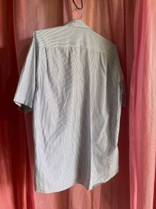 Striped Short Sleeve Button Down
