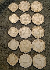 1,2,3 Paise Coins Set For Kids (15 Pcs)