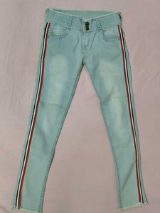 Skinny light Blue Jeans For Girls