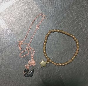 Star Beaded Bracelet &amp; Duck Pendant ⭐