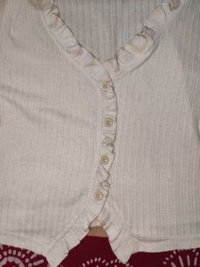 Ruffled Knit Top