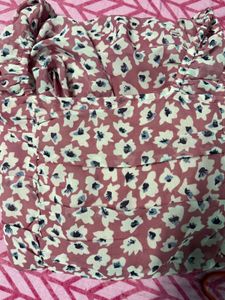 Floral Ruched Mini Dress